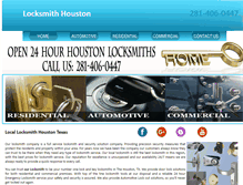 Tablet Screenshot of locksmiths--houston.com